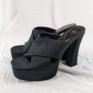 Zara Black Platform Heels